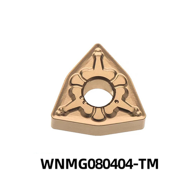 WNMG080404-TM Austauschbare, indexierbare CNC-Carbid-Werkstellen für Hochtemperaturlegierungen von Nichteisenmaterialien