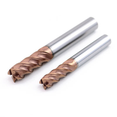 Wolframkarbid-Fräseinsatz 4 Flöte für HRC60-AlTiN-Beschichtung aus Stahl
